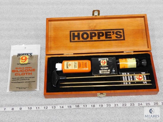 Hoppe's Gun Cleaning Kit in Wood Case