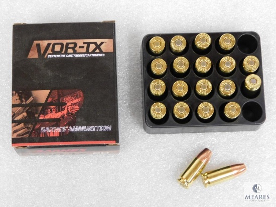 20 Rounds Barnes Vor-tx 9MM Ammo. 115 Grain Tac-xp Self Defense