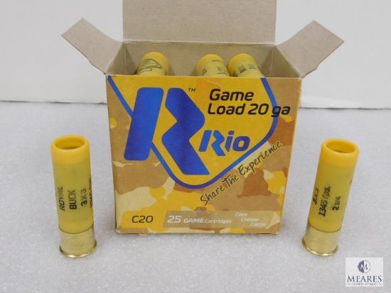 25 Rounds Rio .20 Gauge Buckshot 2 3/4" 1345 FPS