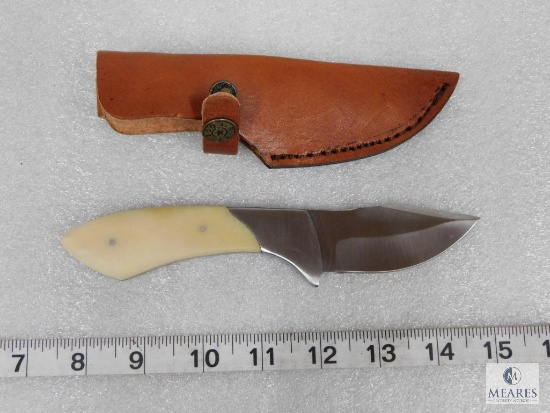 New Fixed Blade Skinner With Leather Sheath