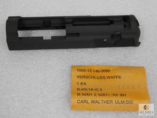 New Old Stock German Walther P38/P1 9MM Slide Stripped Post War
