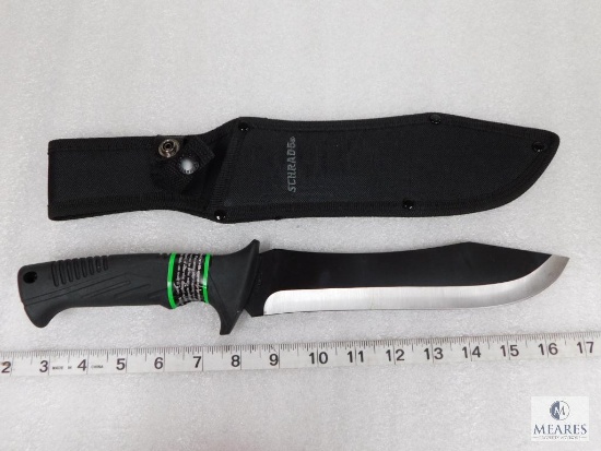 New Large Schrade Survival Knife With Sheath