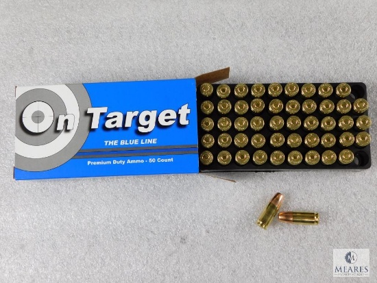 50 Rounds On Target Ammo 9mm Luger 124 Grain JHP