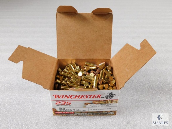 235 Rounds .22LR 36 Grain Plated HP Ammo 1280 FPS