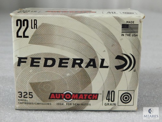 325 Rounds Federal .22LR 40 Grain Ammo