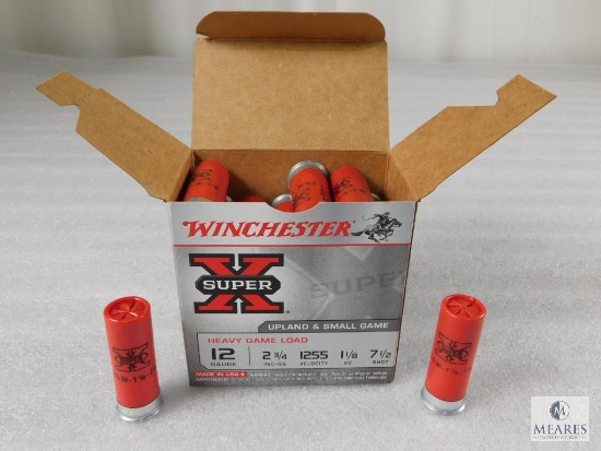 25 Rounds Winchester 12 Gauge Heavy Game Load 2-3/4" 7.5 Shot Shells