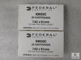 40 Rounds Federal 7.62x51 (.308 WIN) 149 Grain FMJ Ammo