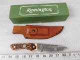Remington UMC One R6 Skinner Knife with Leather Sheath
