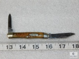 Early Case Half Whittler 2 Blade Bone Handles #6208