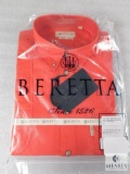 New Mens Beretta Shirt TM Shooting LS Red Size Large