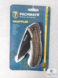 New Pachmayr Grappler Folding Knife with Belt Clip G10 Handle