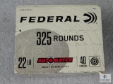 325 Rounds Federal .22LR Auto Match 40 Grain Ammo