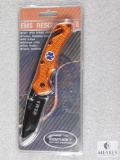 New Kentucky Cutlery EMS Rescue Folder Knife w/ Belt Cutter & Glass Breaker