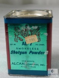 Alcan AL-7 Smokeless Shotgun Powder in Vintage Can (NO SHIPPING)