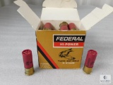 25 Rounds Federal Hi-Power 12 Gauge 1-1/4 oz 4 Shot Shells