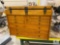 Wooden Millwork Storage Chest/Toolbox with Contents