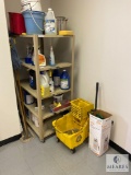 Cleaning Corner - Shelf, Bucket and Contents