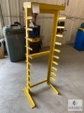 Yellow Metal Storage Rack