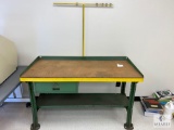 Green Metal Work Table