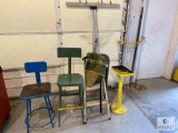 Mixed Lot of Chairs, Stool and Table