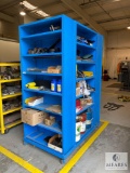 Large Metal Storage Rack and Contents