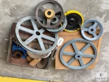 Large Lot of Pulleys