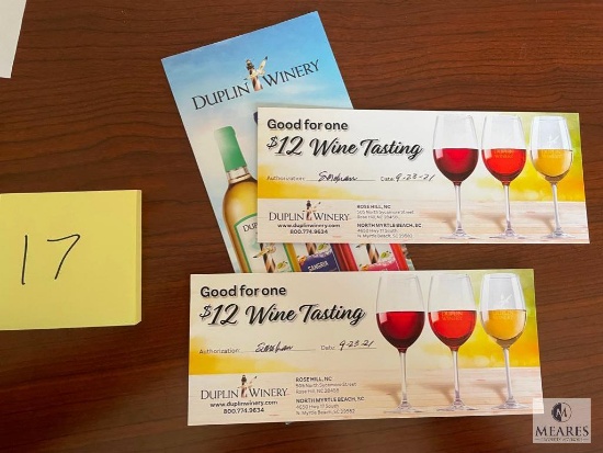 Wine Tasting at Duplin Wine Cellars