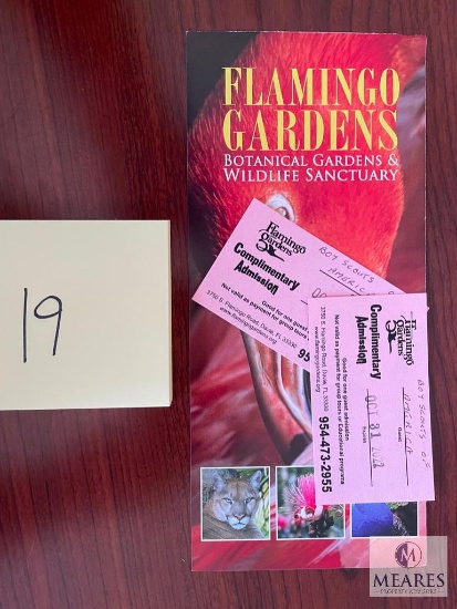 Two Guest Passes to the Flamingo Gardens