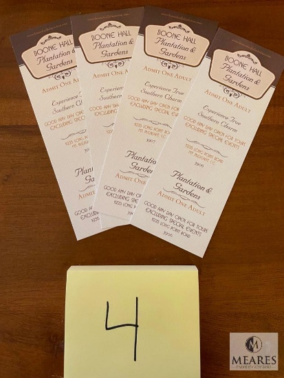 Tour Tickets for Boone Hall Plantation & Gardens