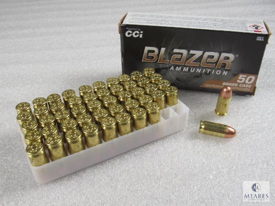 50 Rounds Blazer 45 Auto Ammo 230 Grain FMJ