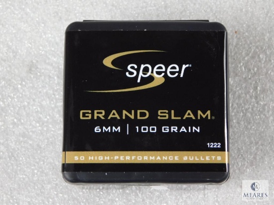50 Count Speer Grand Slam 6mm 100 Grain GSSP Bullets for Reloading