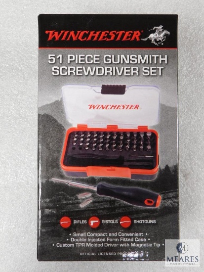 New 51 Piece Winchester Gunsmith Driver and Bit Set with Hard Case