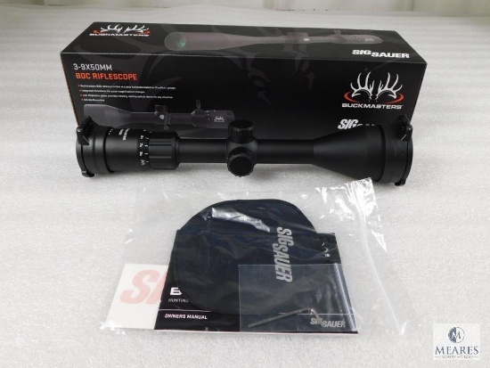 New Sig Sauer 3-9x40mm Rifle Scope - Matte Finish and BDC Reticle