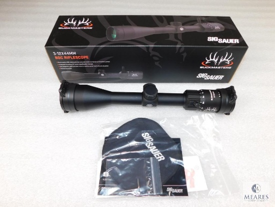 New Sig Sauer 3-12x44m Rifle Scope Matte Finish and BDC Reticle