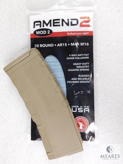 New Amend2 AR15, M4, M16 FDE 30 Round Magazine 5.56 or .223