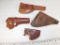 Lot of 4 Assorted Leather Holsters