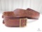 Leather Gun Belt Loops Hold High Caliber Rounds Size 36