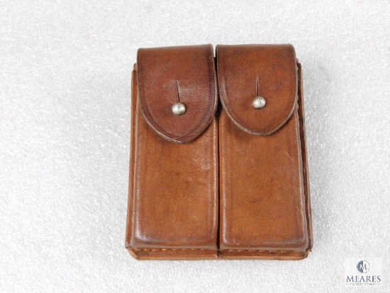 Leather Pouch for Small Single Stack Mags Like Colt 1903