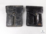 Lot of 2 US Military MP Double Mag Pouches