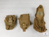Lot of 3 US Army M-6 Grenade Pouches