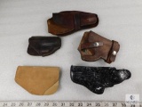 5 Leather Holsters fit Small Pistols