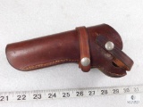 Handmade Viking Leather Holster Left Handed for Medium Revolvers