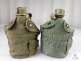 2 US MIlitary Vietnam Canteens with Covers