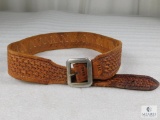 Viking Leather Basketweave Belt Size Medium