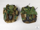 Lot of 2 US Military Molle Belt Pouches