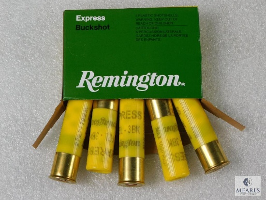 Five Rounds Remington 20-gauge Buckshot - 2 3/4-inch - 20 Pellets