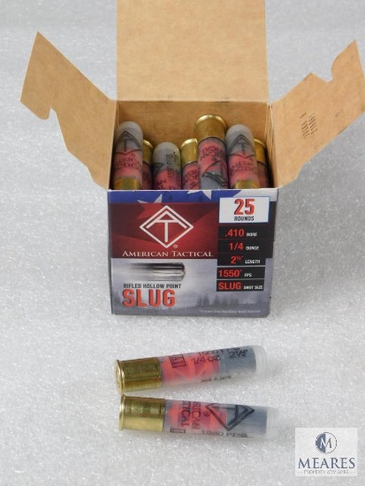 American Tactical .410 Rifled Hollow Point Slug - 25 Rounds