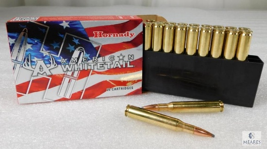 20 Rounds Hornady American Whitetail .270 Winchester Ammo 140 Grain Interlock