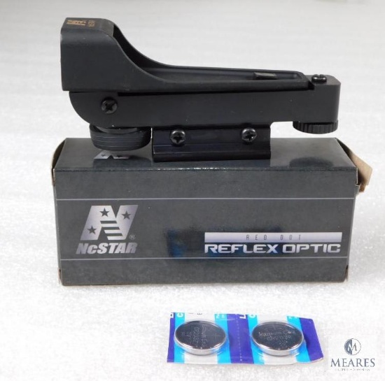 New NcStar Red Dot Reflex Sight Fits Rifle, Pistol or Shotgun with Weaver Mount