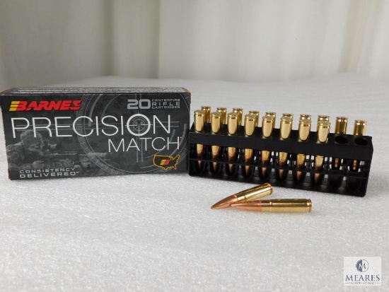 20 Rounds Barnes Precision Match .300 AAC Blackout 125 Grain OTM Ammo